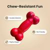 Squeaky Bone Dog Toy Bite-Resistant Interactive Chew Toy Textured Teeth Cleaning Toy for Large Medium Small Dogs Puppy Teething