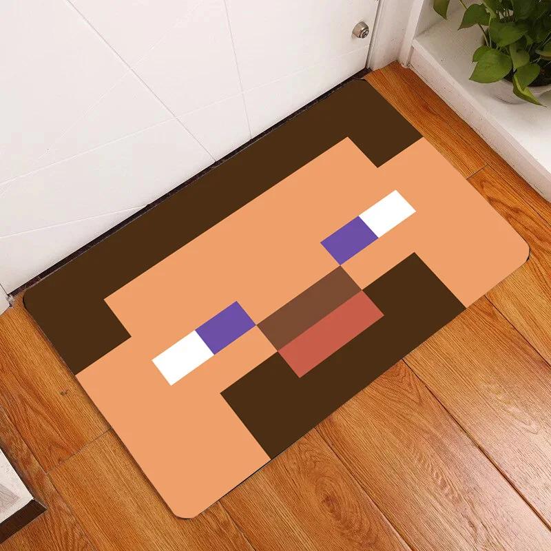 Hot Game Cartoon Pixels Floor Mats Bedroom Entry Doormat Living Rooms Front Door Carpet Antislip E-sports Room Mat Welcome Rug