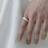 Mouvebament White Round Ring_Silver 925