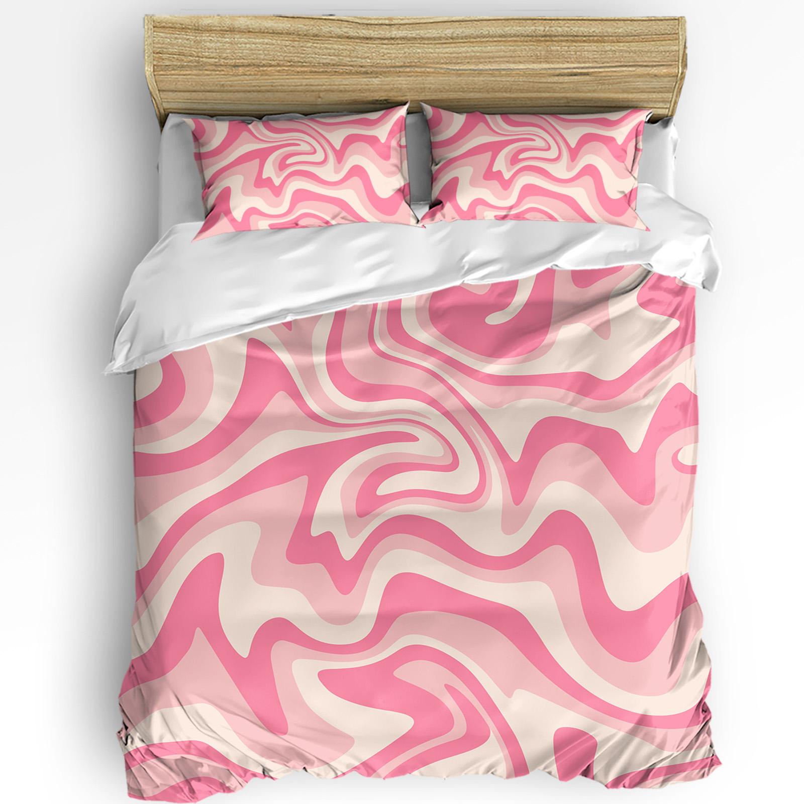 

Durable Trendy Stereo Abstract Line Gradient Red 3pcs For Bed Home Textile Double Quilt Comforter (quilt)-EU Single(135*200cm)3pcs