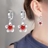 Moissanite Rhinestone Earrings with Plum Blossoms Long Earrings for Women Earrings for Women