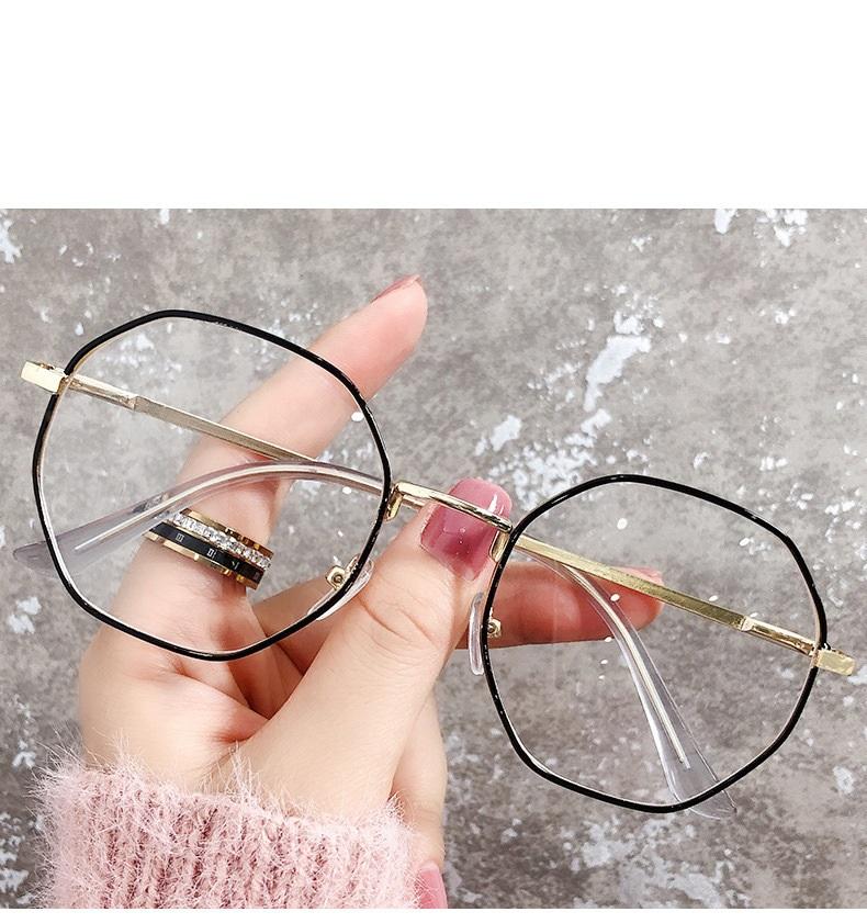 Women Anti Blue Light Oversized Computer Cat Eye Female Big Size Eyeglasses Alloy Frame Near-Sight Reading Glasses -1.0 To -6.0