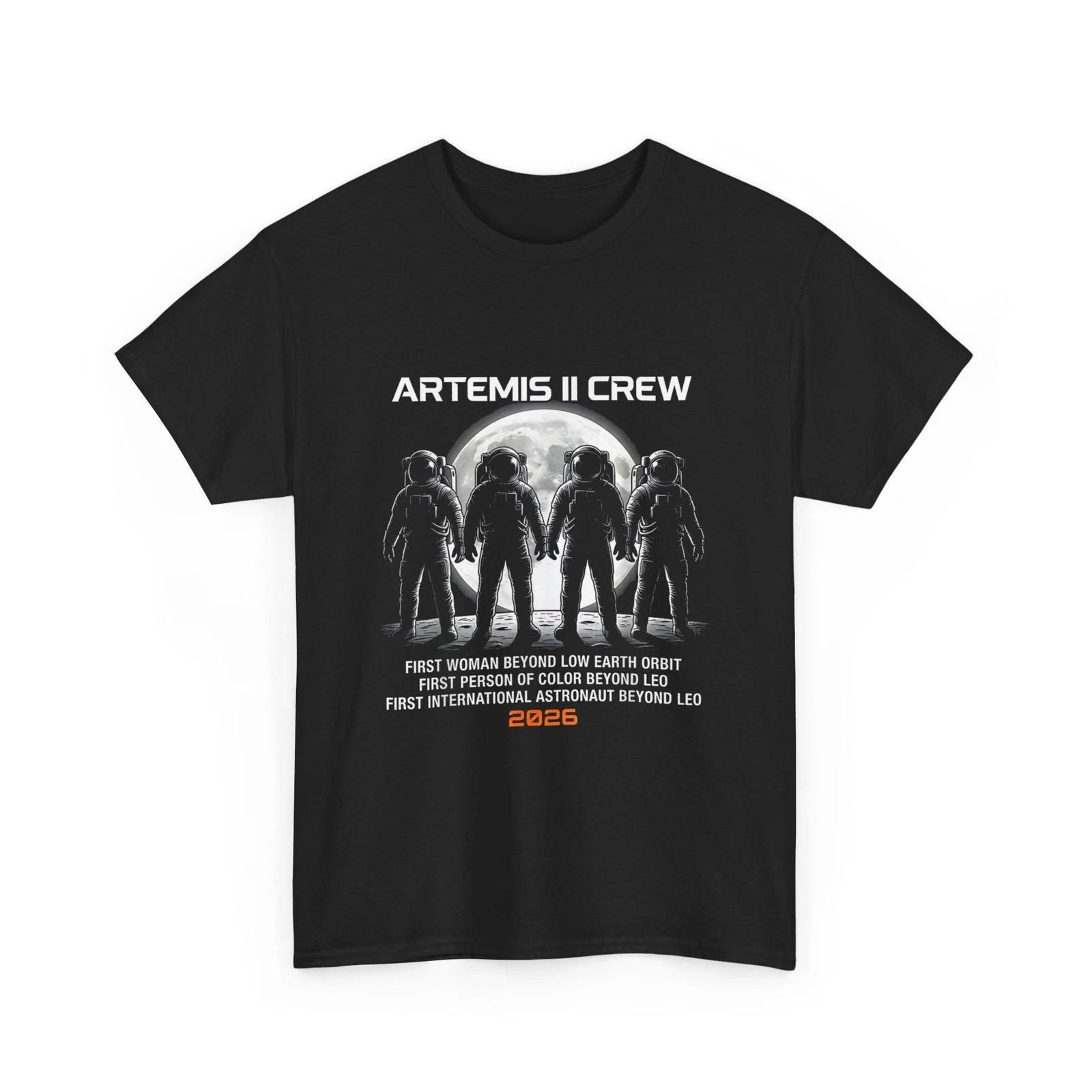

Artemis 2 Shirt, Astronaut Moon Landing Space Exploration Shirt 2XL