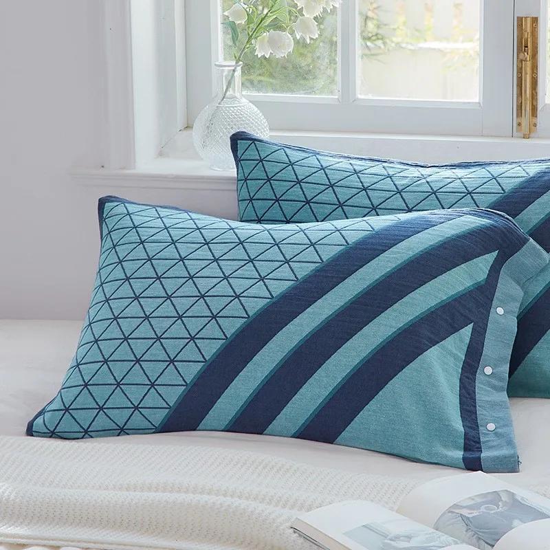 2ks 100% Gázová Bavlna Super Měkký Povlak na Polštář 50x75cm Prodyšný Povlak na Polštář Pro Páry Dekorativní Ložní Prádlo Ložnice Domácí Použití