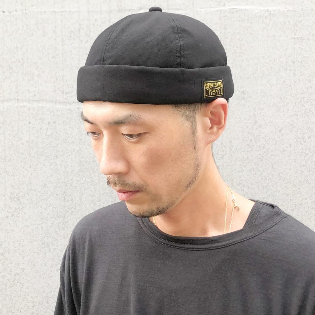 Basic Enchi Black Tag Fisherman Hand Name One Size Fits and Black Cap, Washable, No-Brim, Tag, Tag, Antibacterial, Deodorizing, All, Men's Women's,