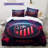 Juego de Edredón Ropa de Cama Atleti Funda de Edredón Funda de Almohada Decoración del Hogar Regalo de Cumpleaños (1 * funda nórdica + 2 * fundas de almohada, sin núcleo)