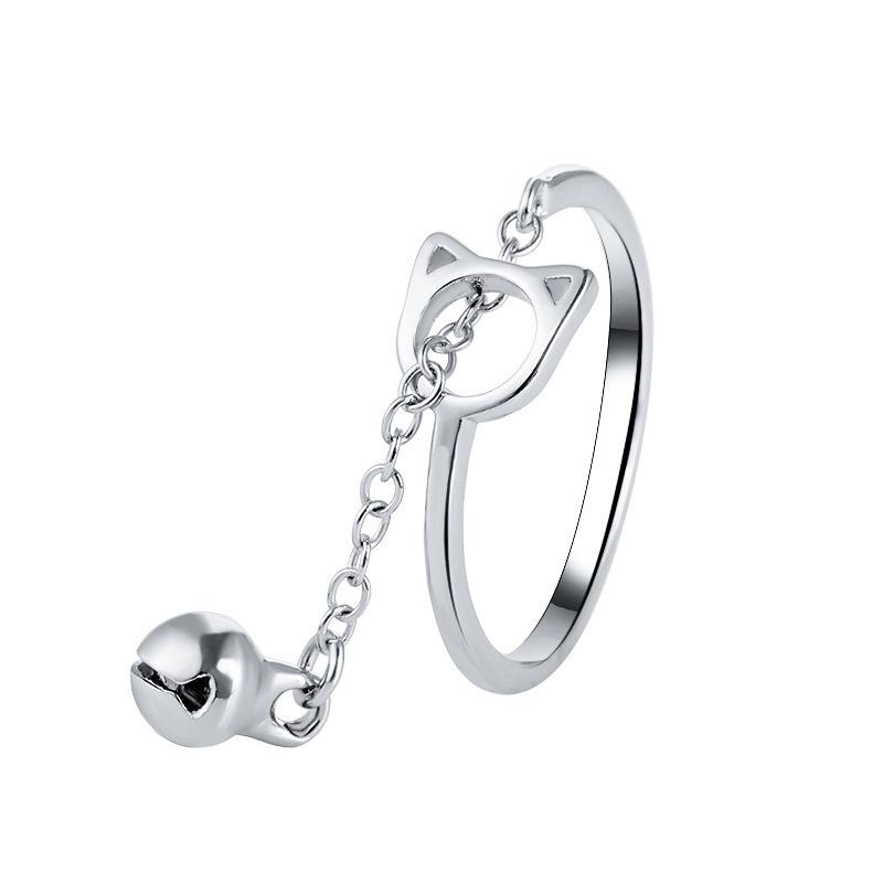 Minimalistisches Schmuckset im koreanischen Stil: Geometrischer Ohrring, Halskette, Armband & Ring