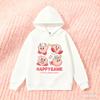 Star Kirby Pattern Print Children Hooded Sweatshirt Boy Girl Autumn Winter Daily Outdoor Vacation Casual Loose Warm Sportswear