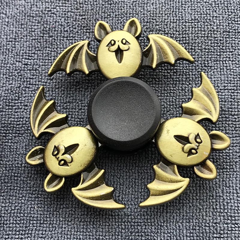Fidget Finger Spinner Antike Messingfarbe Legierung Metall Handspinner Stressabbau Dekompressionsspielzeug für Kinder Erwachsene Lustige Geschenke