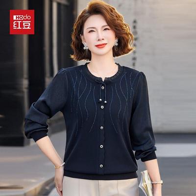 T-shirt a manica lunga in maglia primaverile da donna Hodo