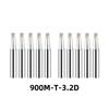 10Pcs/Lot 900M-T Series Soldering Iron Tip Set Lead Free Welding Head for Hakko 936 937 Soldering Station BGA Rework Tools