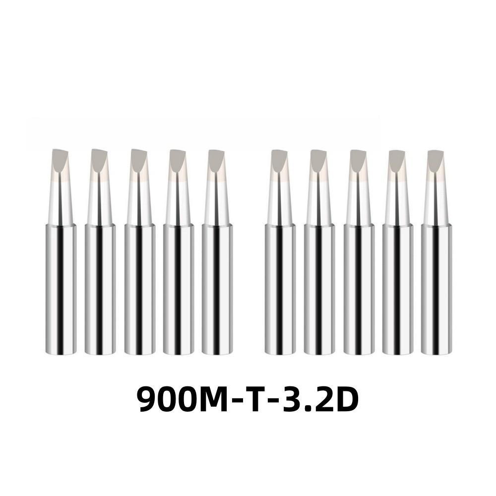 10Pcs/Lot 900M-T Series Soldering Iron Tip Set Lead Free Welding Head for Hakko 936 937 Soldering Station BGA Rework Tools
