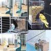 Pack of 2 Automatic Bird Feeder Water Dispenser Set for Parrots Cockatiels Pet Birds Easy Installation