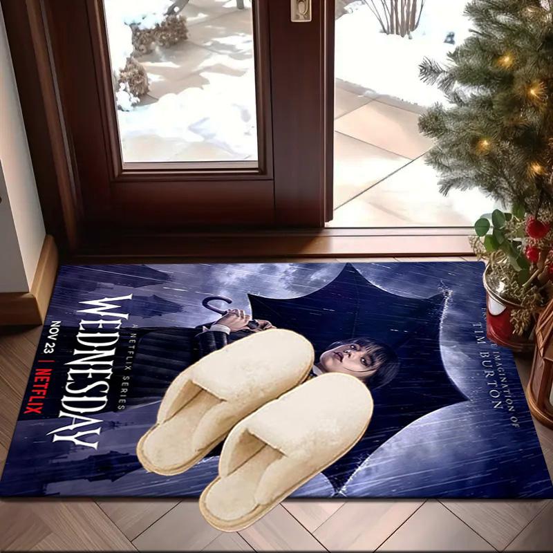 Wednes-day Gothic Family Reunion Carpet, Chair Rug,Rug for Office Bedroom living rooms, Doormat decor Fan Gift Christmas Gift