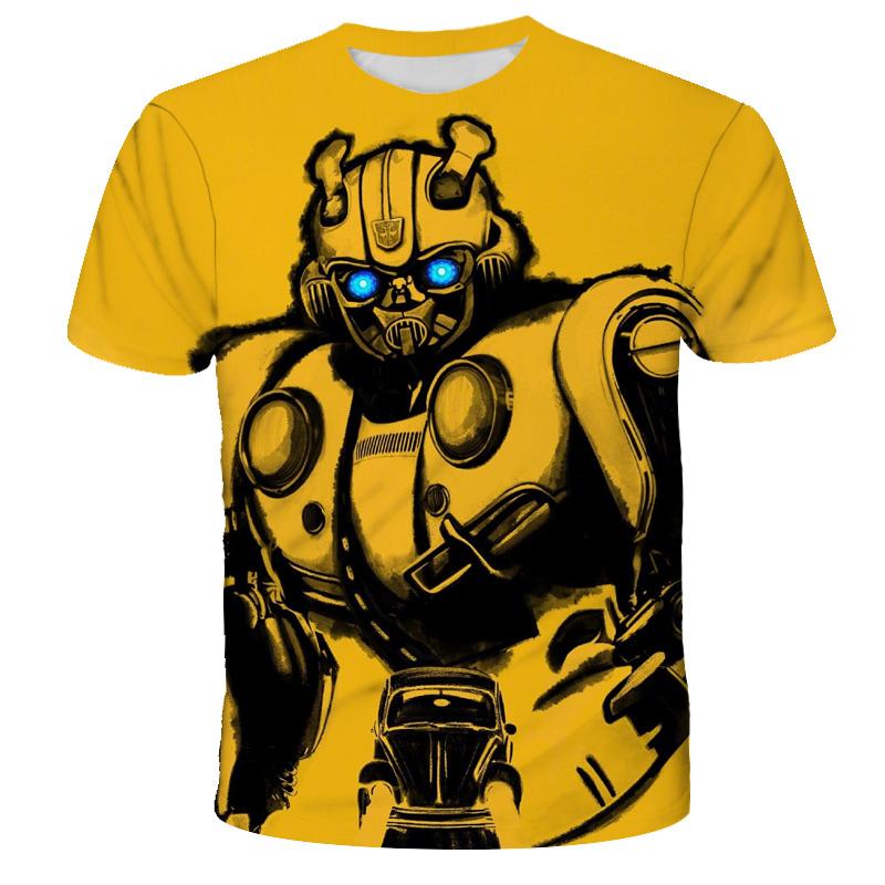 Buy Anime Cartoons Transformers 3D Print Summer T Shirt Fashion Kids Casual Round Neck Tshirt
