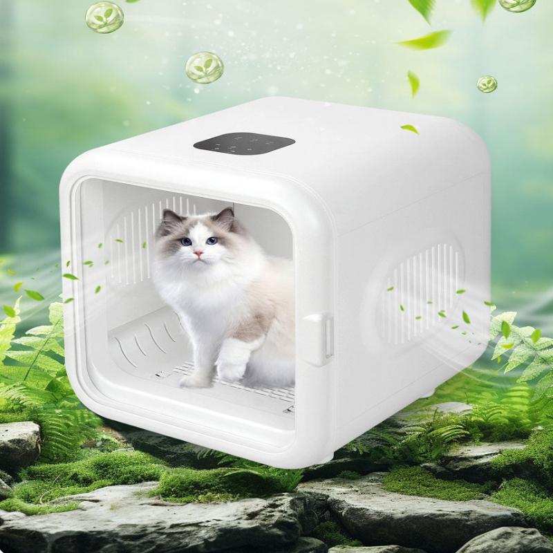 Pet Drying Box Automatic Smart Cat Dog Hair Blowing Bass Pet Dryer Large Capacity Cat and Dog Dryer Pet Hair Grooming Drying Box