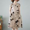 Women's Short Sleeve Dress Floral Print Loose Midi Casual Vintage Style Comfortable Daily Summer