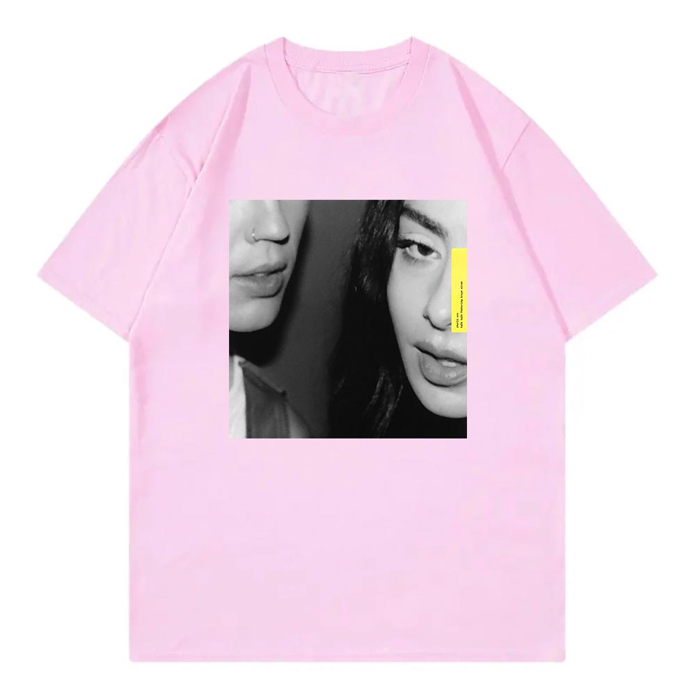 Charli XCX Troye Sivan Talk Talk T Shirt Brat Women Clothing Harajuku T-Shirt Unisex High Quality Clothes Cotton TShirts Graphic
