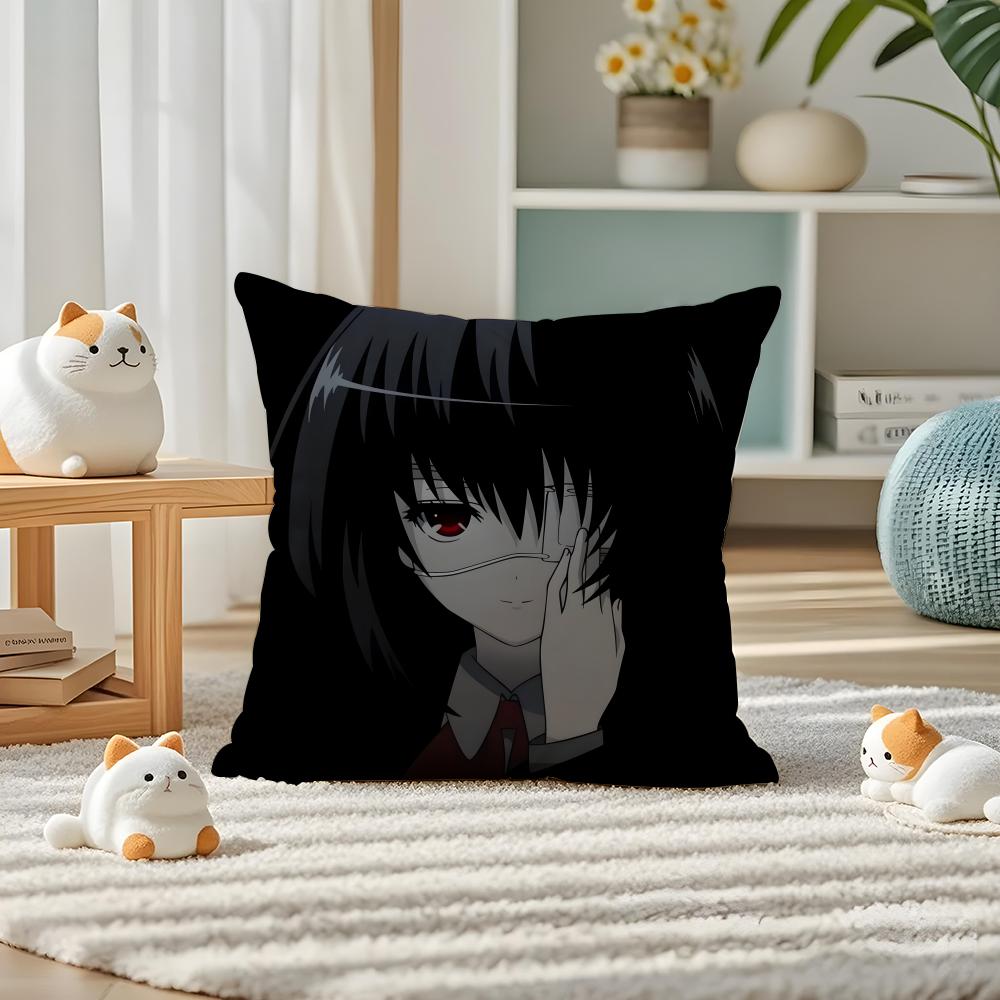 Anime A-Another Pillow Case Silky Elegant Comfort Sofa Bed Invisible Zipper