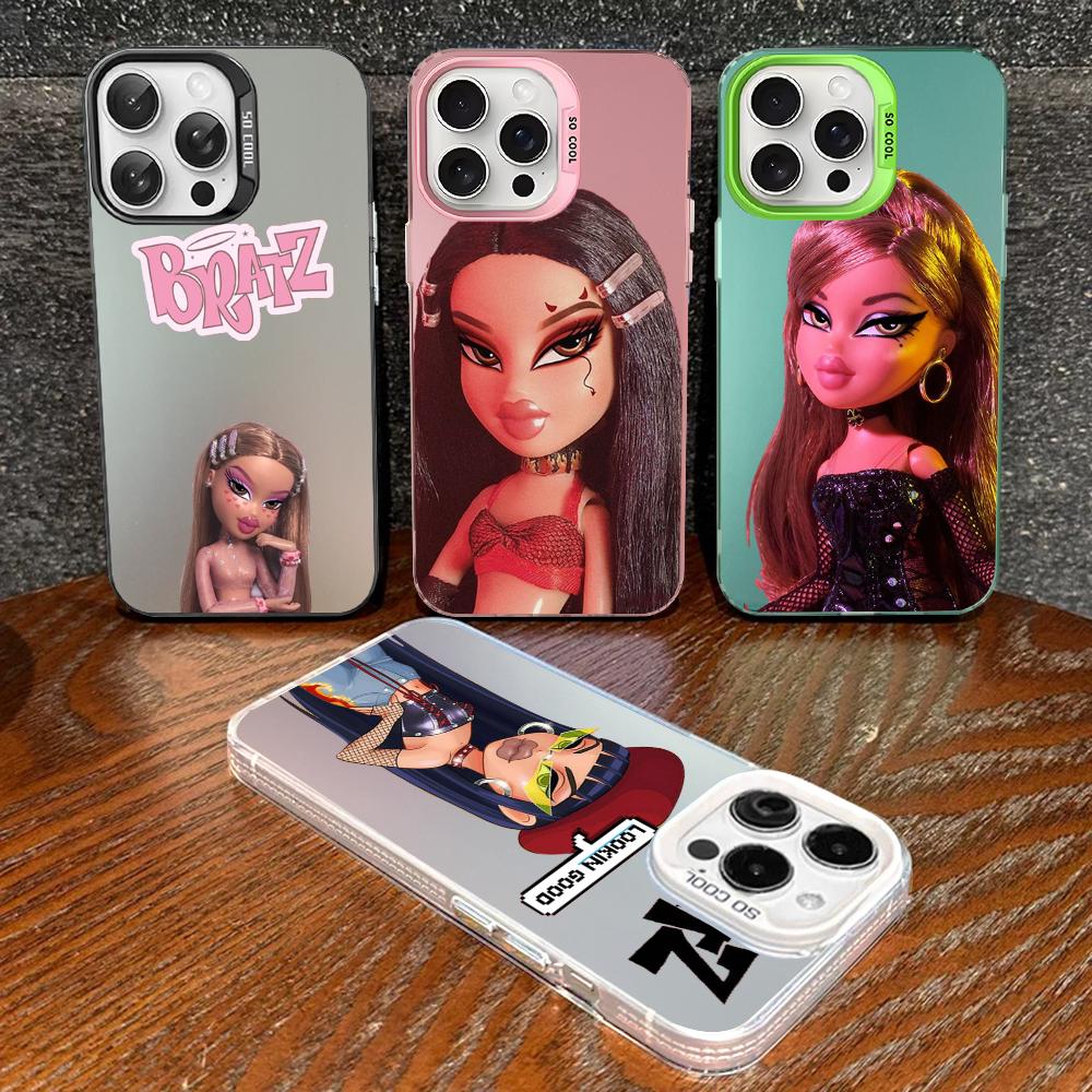 Lovely Doll Bratz Phone Case For IPhone 16 15 14 13 12 11 Pro Max X XR XSMAX 8 7 Plus Matte Shockproof Back Cover