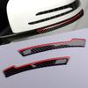 1 Pair Door Mirror Bottom Strips Edge Trim Anti-Collision Guard Car Real Carbon Fiber Fit For Benz W176 W246 W204 W212 X156 GLE