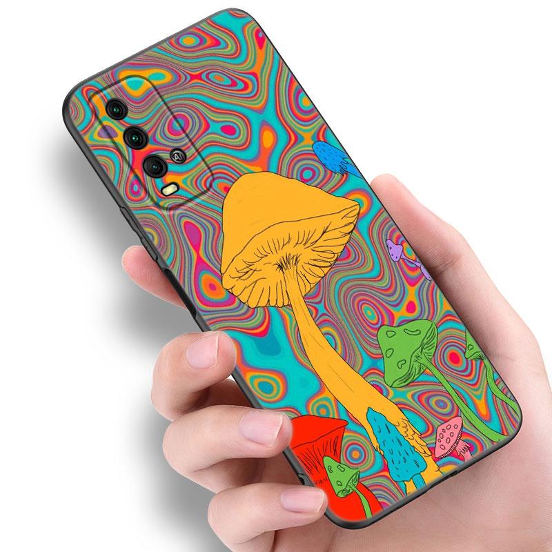 

Триповый психоделический чехол для телефона с изображением грибов и глаз для Xiaomi Redmi Note 5 6 9T K20 K40 K50 Pro 7A 8A 9A 9C 9i 10A 10C A1 S2 Redmi Note 6(Pro)