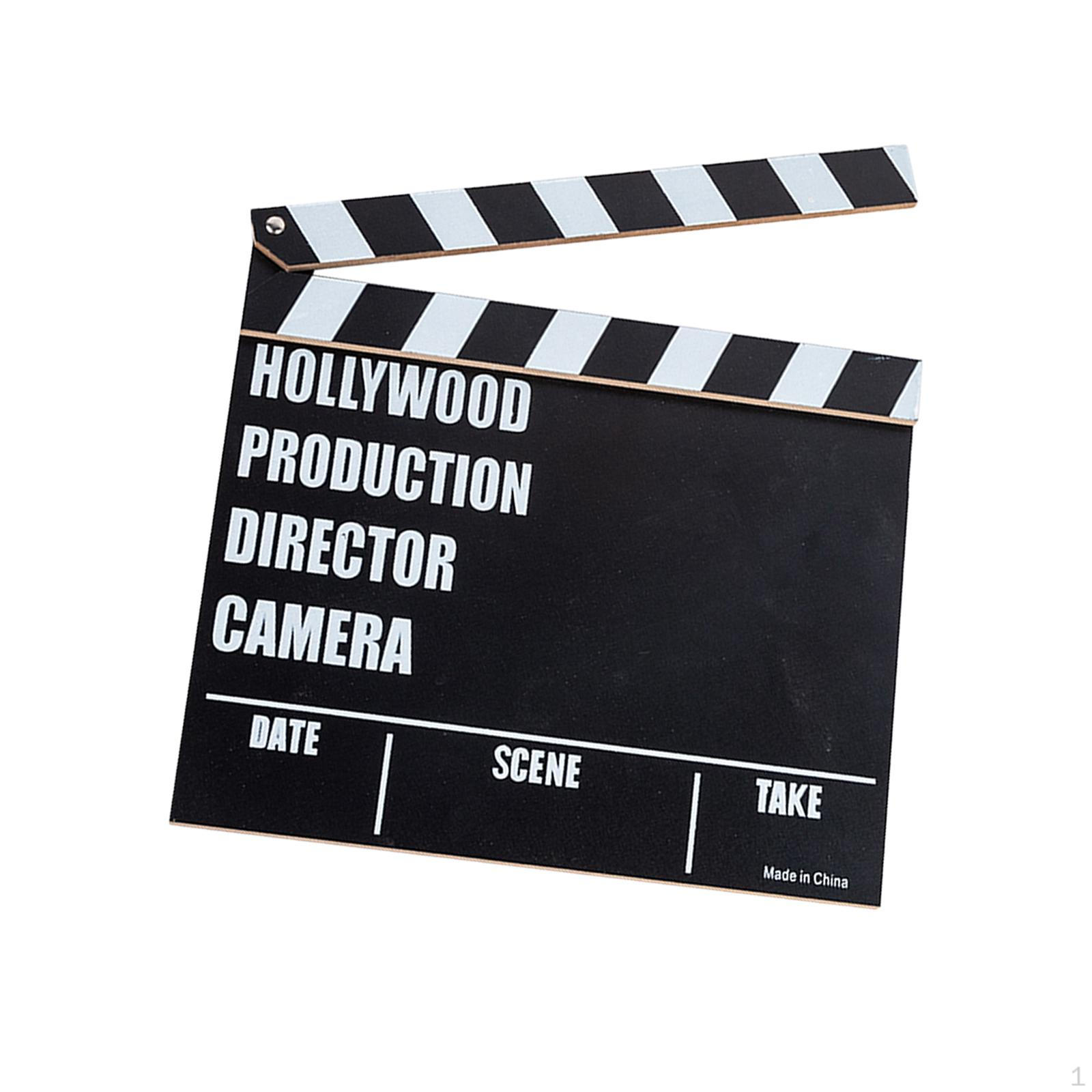 

Movie Film Clap Board, Wooden Clapboard, Photo Prop Decoration Cinematography