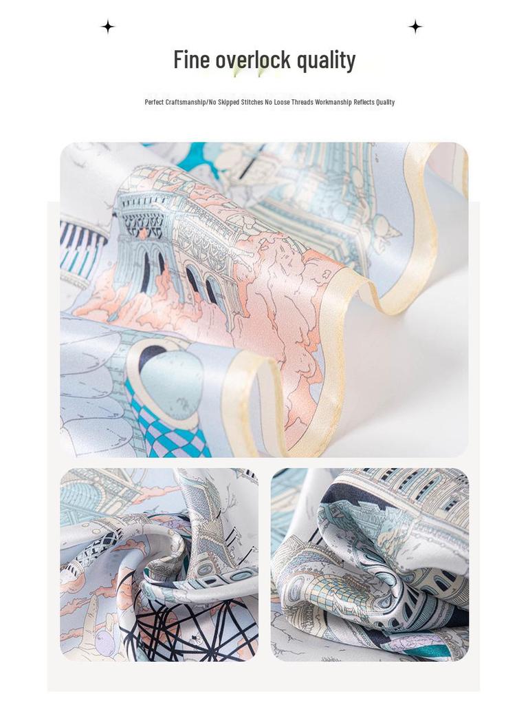 Silk Crepe De Chine Snood: Elegant Luxury Scarf Gift for Mother's Day
