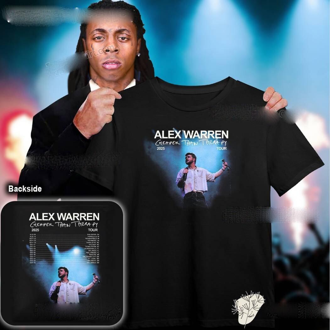 Alex Warren Cheaper Than Therapy Tour 2026 T-shirt All Size S-4XL XXXXL