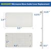 W10533497 3021428 Microwave Inlet Cover Replacement Compatible with Whirlpool Maytag WMH73521CW YMMV4205FW, WPW10533497 Microwave Oven Wave Guide