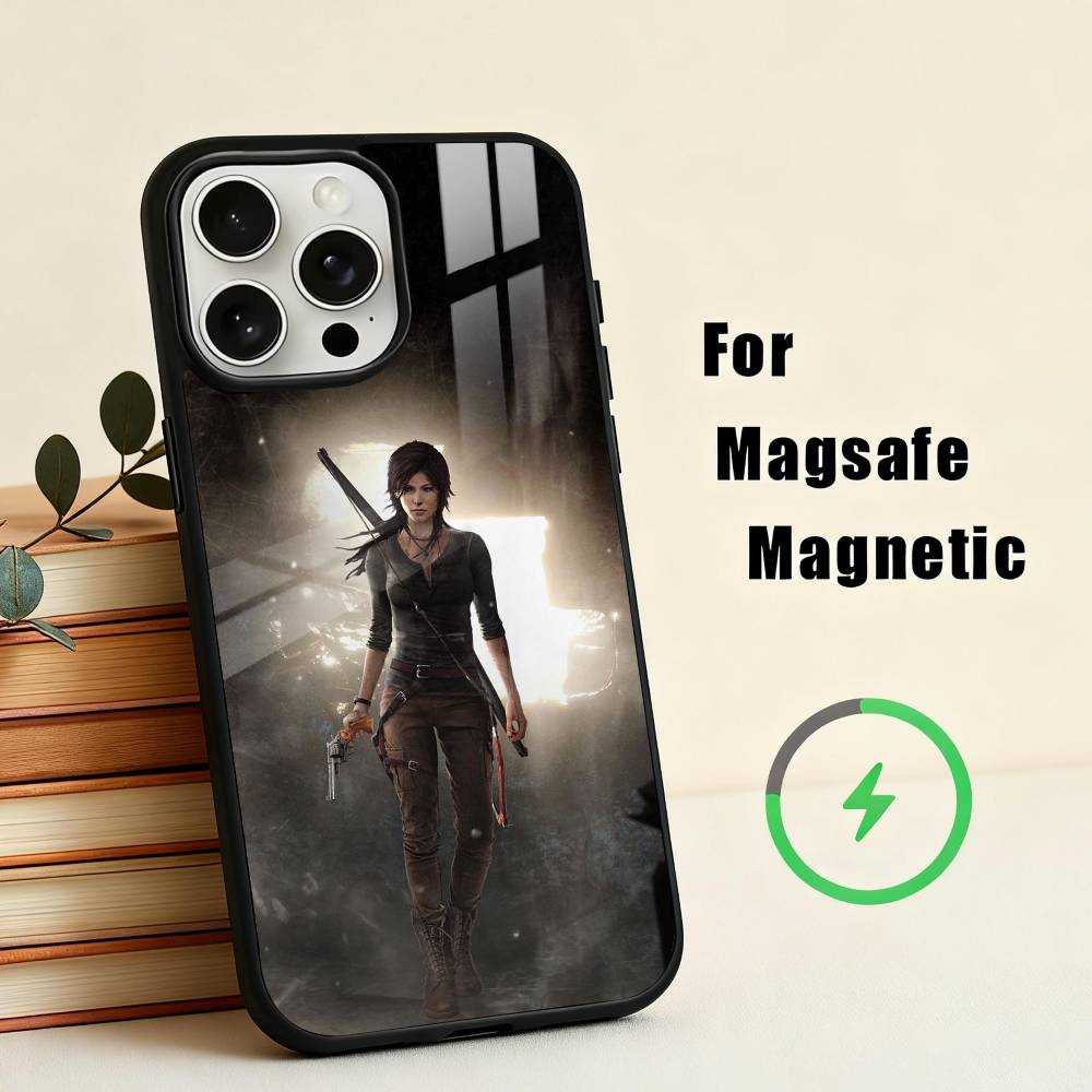 HOT T-Tomb Raider L-Lara Croft  Phone Case For iPhone 17,16,15,14,13,12,Plus,Pro,Max for Magsafe Magnetic Wireless Charging