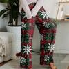 Pajama Pants , Sleepwear , Casual Drawstring Elastic Waist Pants , Comfortable Straight-leg Loose Pants