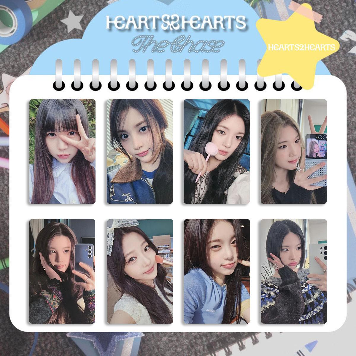 

8 шт./комплект KPOP Сердца2Сердца ФотоКарточка Альбом The Chase Специальные Карточки Jiwoo Carmen LOMO Карточка Yuha Stella Juun Коллекция Карточек для Фанатов 5.4x8.6cm