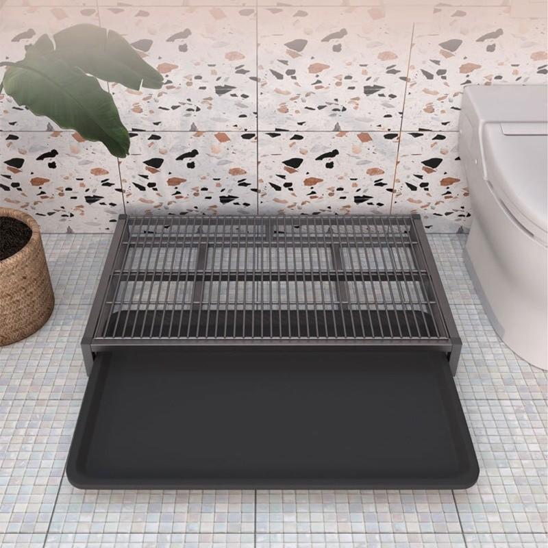 Stainless Steel Puppy Potty Washable Pet Bedpan Supplies Household Drawer Type Dog Training Toilet