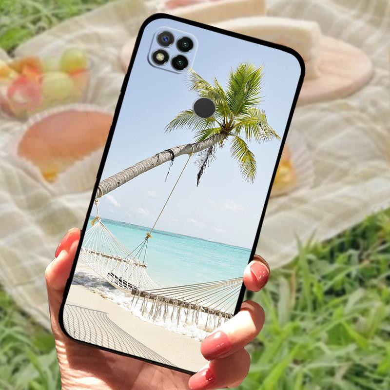 Pour Redmi 9C NFC Coque Mode Luxe Silicone Arrière de Téléphone Pour Xiaomi Redmi 9A 9C 9T Étuis Souples Anti-Choc Fundas Pare-chocs