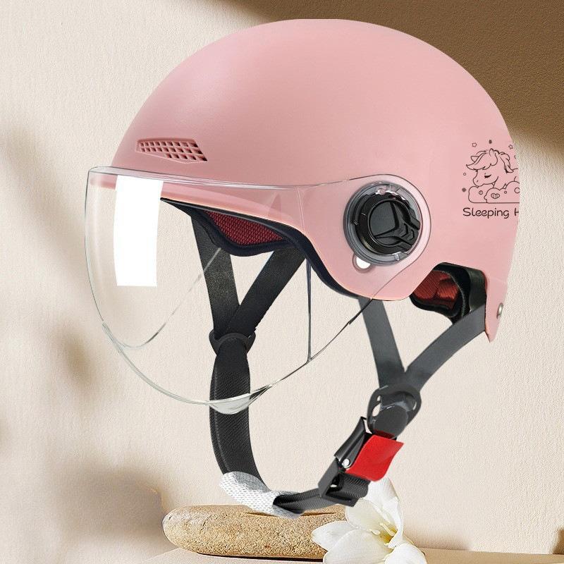 Electric Vehicle Four-season Helmet Motorcycle Helmet Summer Sun Protection Women's Helmet Men's Electric Vehicle Half Helmet