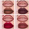 DUNUF 6-Piece Velvet Matte Lip Liner Set - Long-Lasting Lipstick & Pencil Artifact