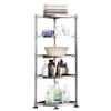 BeiFu Stainless Steel 5-Tier Corner Kitchen & Bathroom Storage Rack