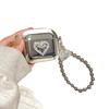 Electroplated heart-shaped earphone case suitable for Apple AirPods 1 cute girly AirPods 1 Bluetooth earphone case