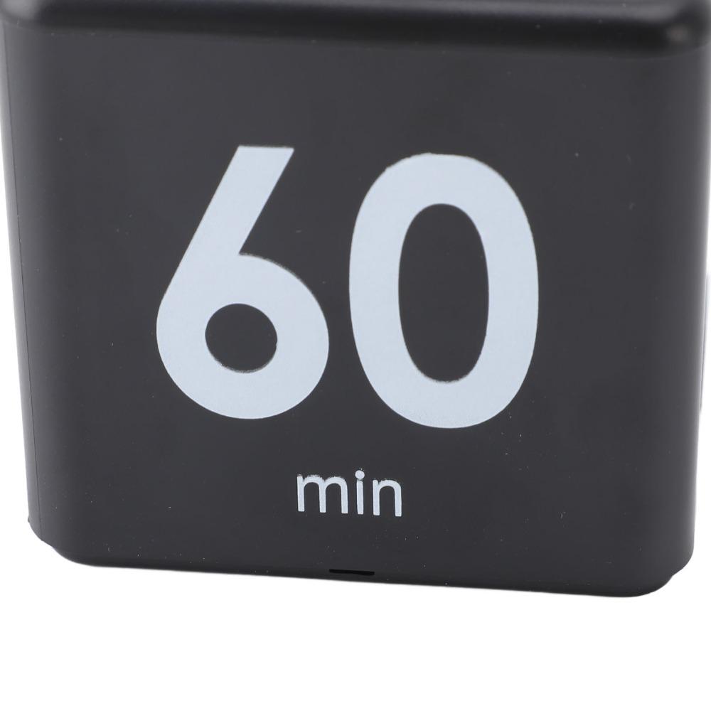 Schwerkraftsensor Flip Timer Schwarzer Roter Würfel Timer Countdown Timer Kochen Lernen Training Büro