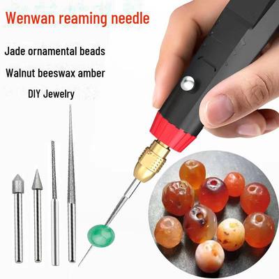 Diamantbeschichtetes Sand-Expansionsnadelwerkzeug zur Reparatur von Jade, Bernstein und Perlen – ideal für Buddha-Perlen und Bodhi-Spiele