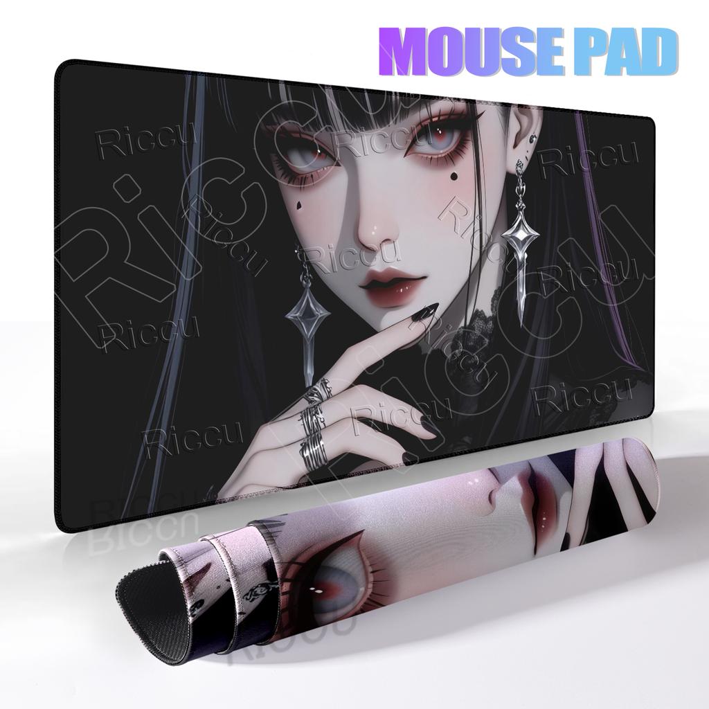 Mousepads Anime Girl Style Aesthetics Mouse Pad Cool Girl PC Offices Tablepads Large Gaming Keyboard Non-slip Desk Table Mats