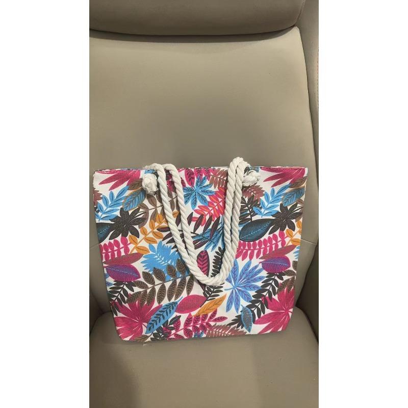 Large Capacity Canvas Bag Women's Shoulder Bag Going Out To Work Shopping Commuting Large Bag Embroidered Canvas Tote Bag