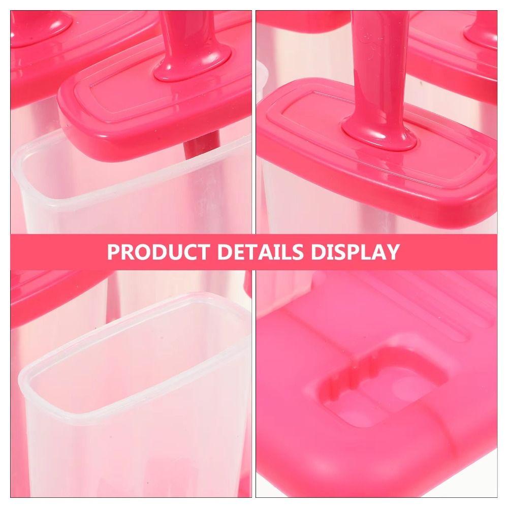 Reusable Ice Cream Molds Food Grade Plastic Homemade DIY Ice Cream Tools Easy To Fall Off Popsicle Mould Home Kitchen