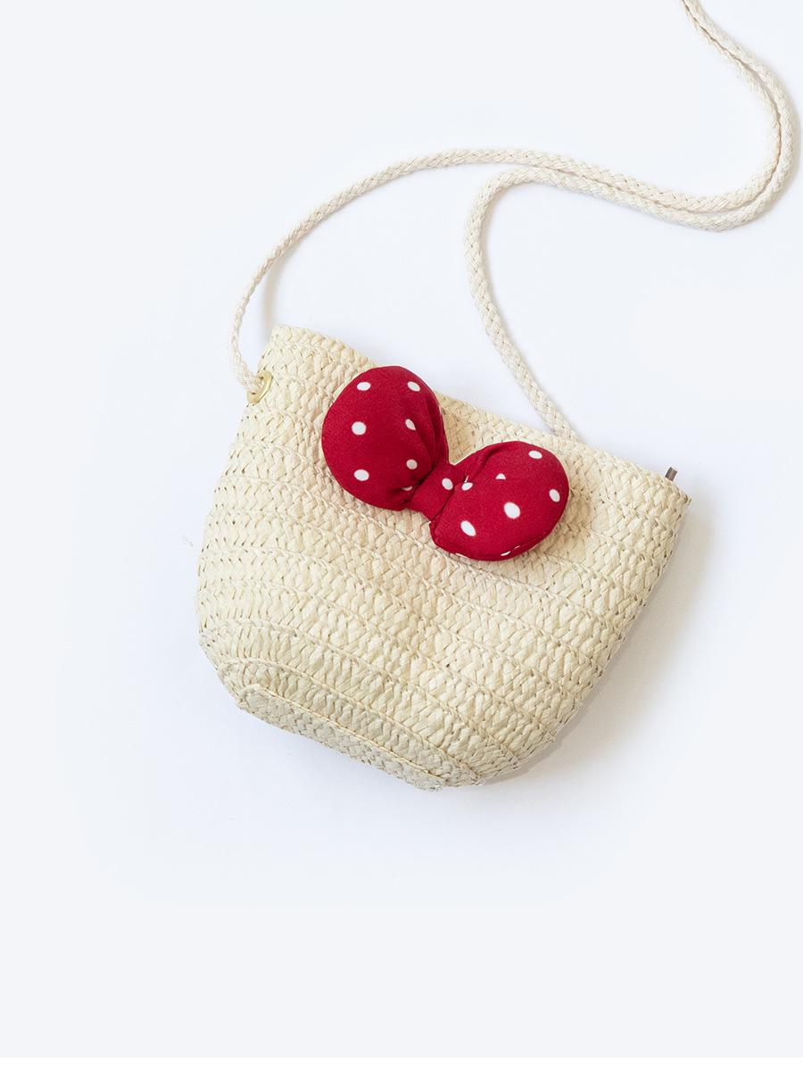 Woven Straw Crossbody Bag for Girls - Cute, Matching Beach Shoulder Bag No Tag бежевый