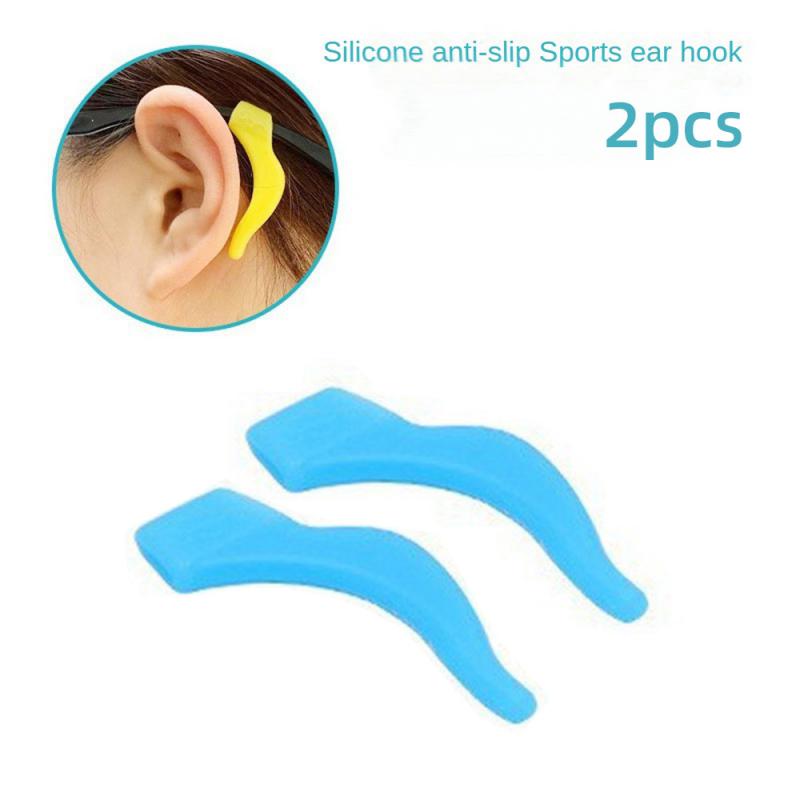 1pair Glasses Slip Resistant Sleeve Silicone Ear Hook Ear Fixing Bracket For Lens Frame Anti Drop Ear Clip Eyeware Accessories