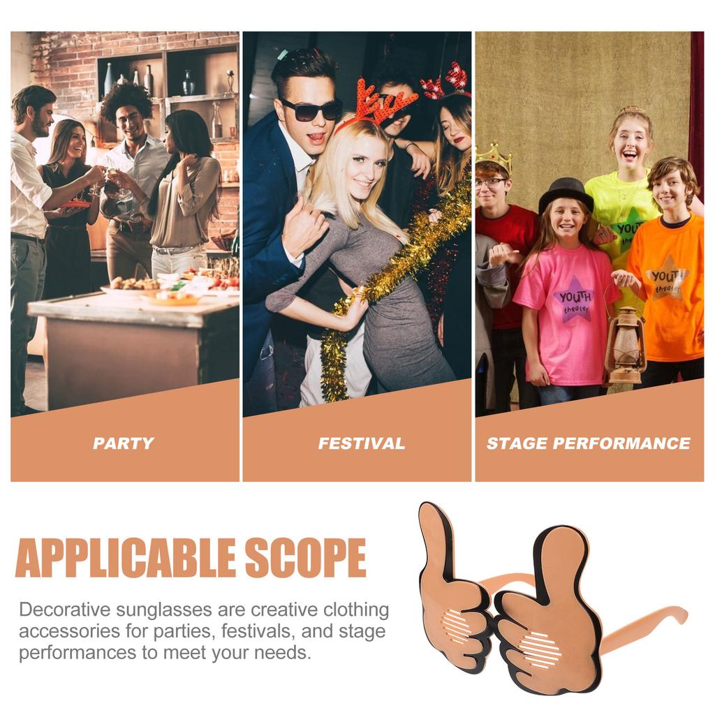 Brillen Daumen hoch Lustige Maske Hawaiianische Sonnenbrille Ausgefallen Niedlich Personalisiert Kreativ Strandparty Dekorationen
