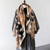 Women Winter Cashmere Scarf Cat Pashmina Luxury Brand Shawls and Wraps Bufanda Hijab Travel Stoles Echarpe Warm Blanket