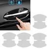 4pcs Vehicle Door Handle Protector Film Transparent Adhesive Shield Scratch Prevention Solution For Automotive Exteriors