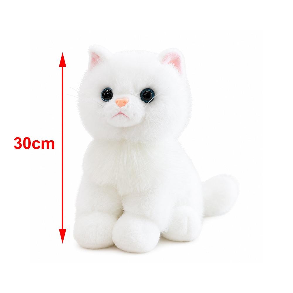 Cotton Realistic Stuffed Cat Doll Meow Sound Effect Simulated Cat Plushie  Home Decoration